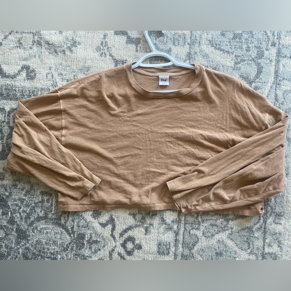 TNA oversized crop shirt